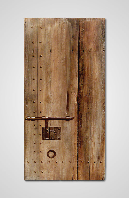 The Lock acrylic fine art wooden door still life Francois AVONS wooden door design